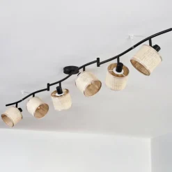 Sabadim Plafonnier beige, Écru, 6 lumières