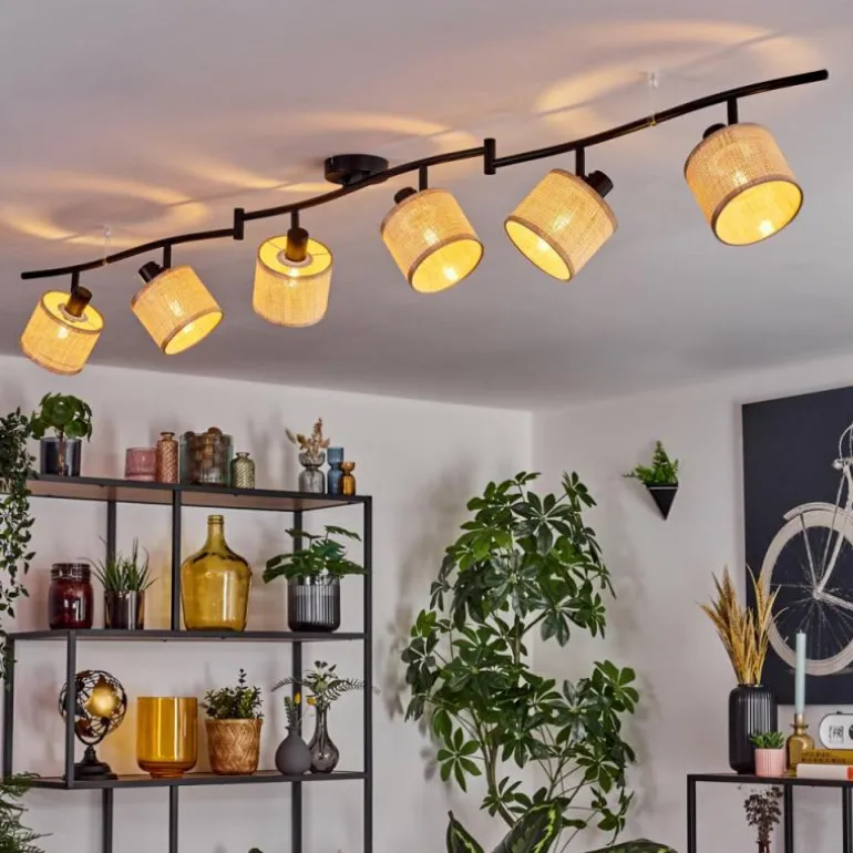 Sabadim Plafonnier beige, Écru, 6 lumières