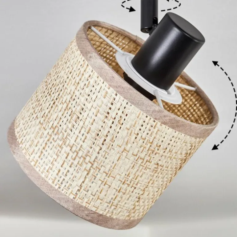 Sabadim Plafonnier Noir, 2 lumières