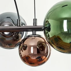 Sacoselo Suspension, Boule lumineuse Noir, 9 lumières