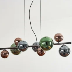 Sacoselo Suspension, Boule lumineuse Noir, 9 lumières