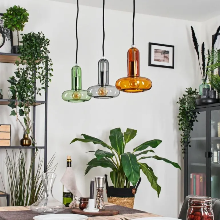 Salavisa Suspension Noir, 3 lumières