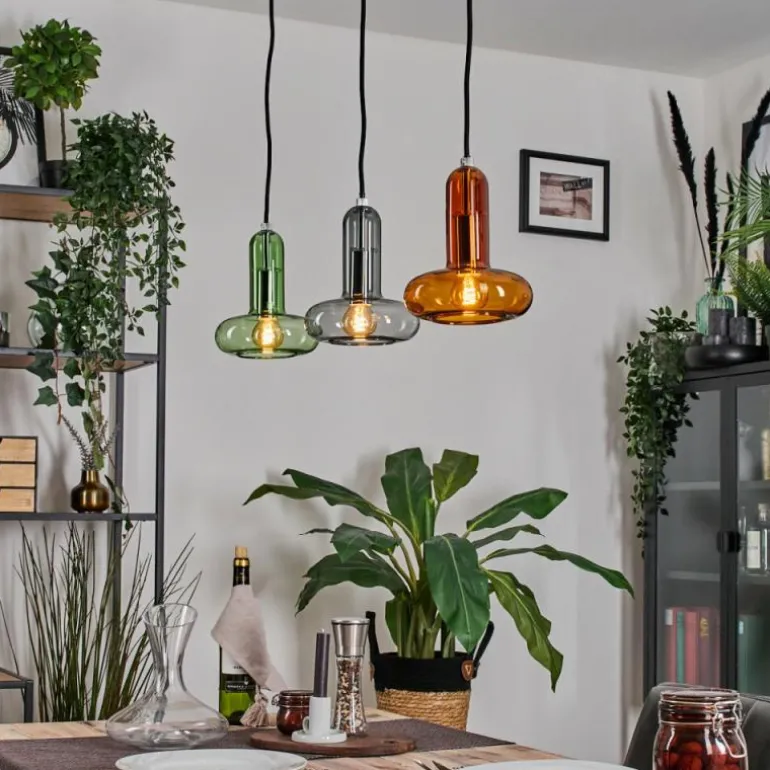 Salavisa Suspension Noir, 3 lumières