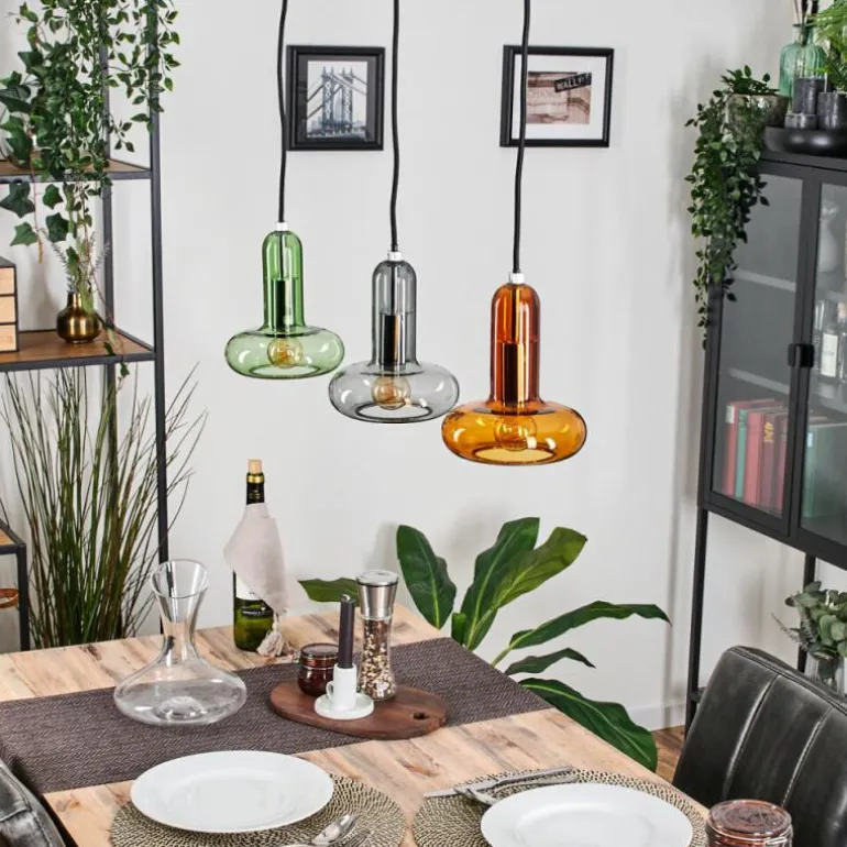 Salavisa Suspension Noir, 3 lumières