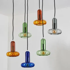 Salavisa Suspension Noir, 6 lumières