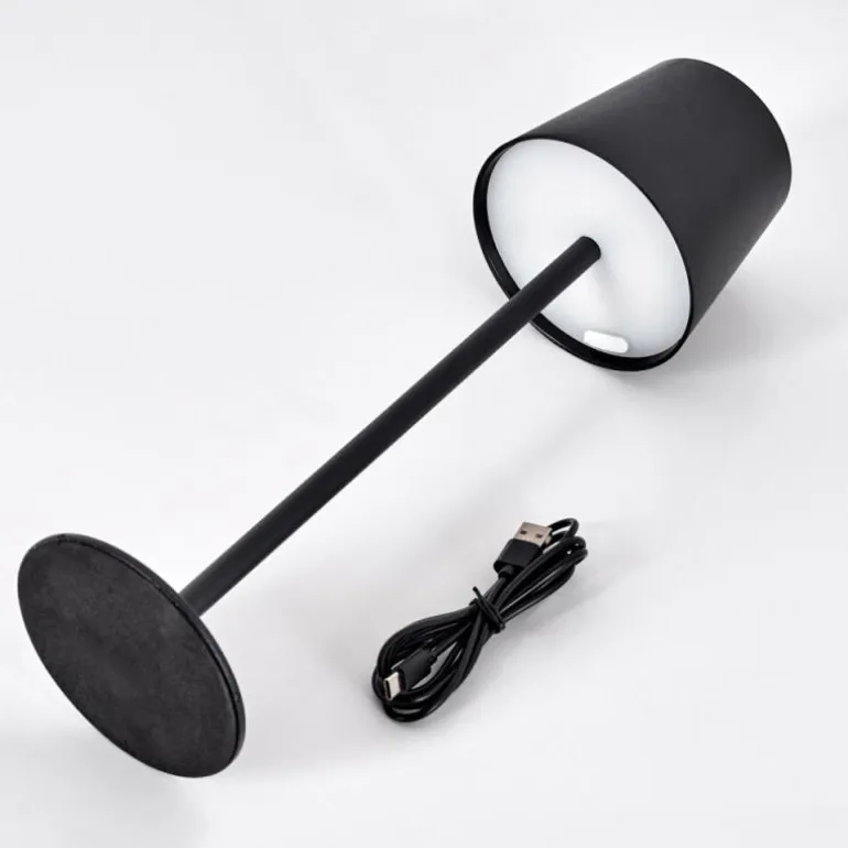 Salgadinho Lampe à poser LED Noir, 1 lumière