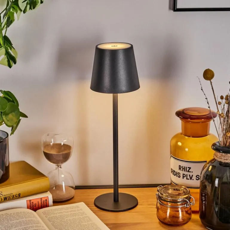 Salgadinho Lampe à poser LED Noir, 1 lumière