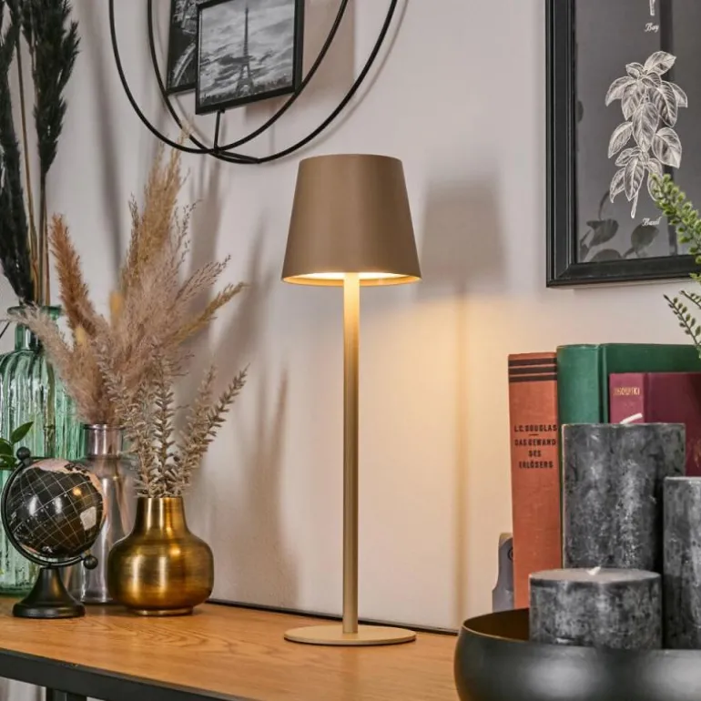 Salgadinho Lampe à poser LED Beige, 1 lumière