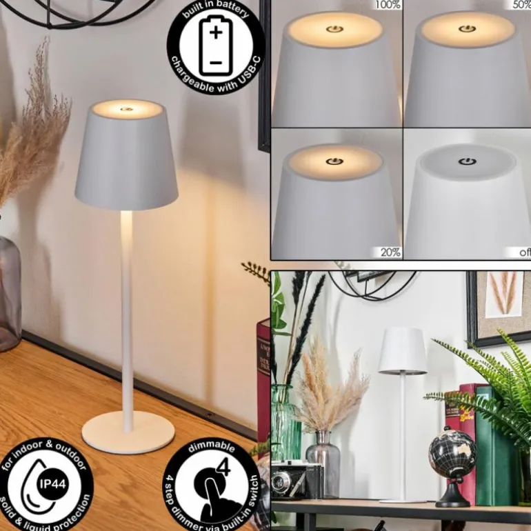 Salgadinho Lampe à poser LED Blanc, 1 lumière