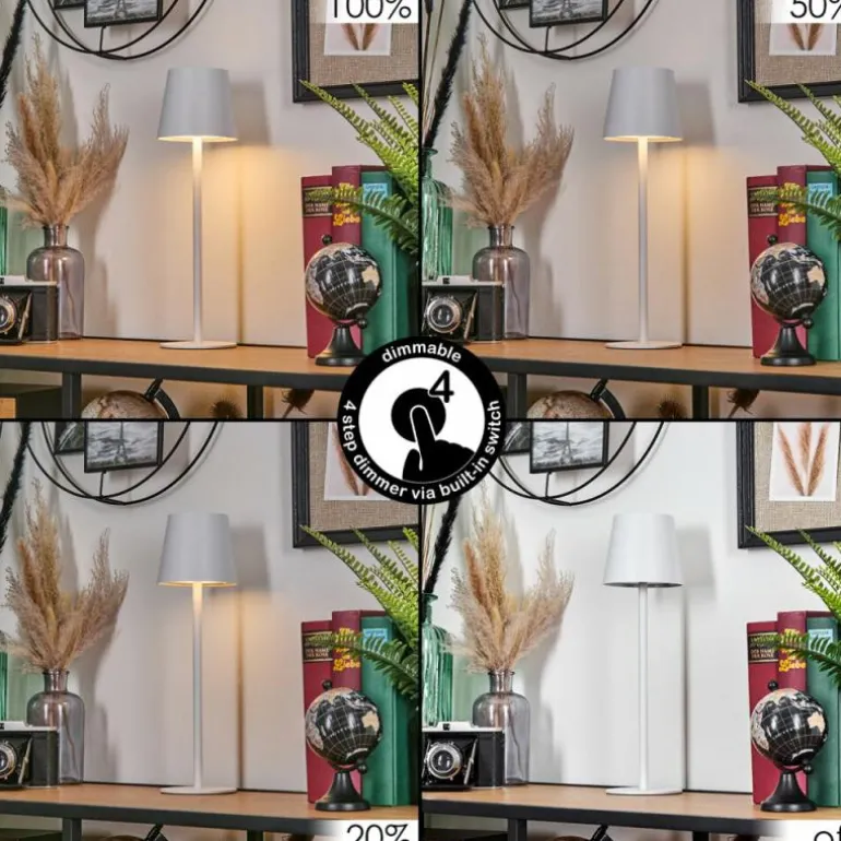 Salgadinho Lampe à poser LED Blanc, 1 lumière