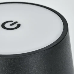 Salgadinho Lampe de table d'extérieur, Lampe à poser LED Noir, 1 lumière