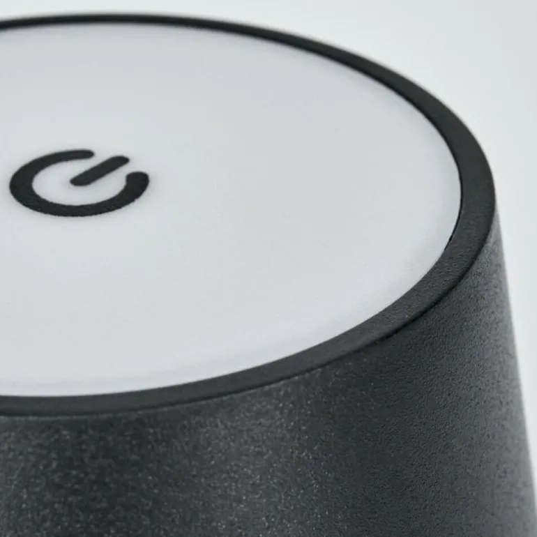 Salgadinho Lampe de table d'extérieur, Lampe à poser LED Noir, 1 lumière