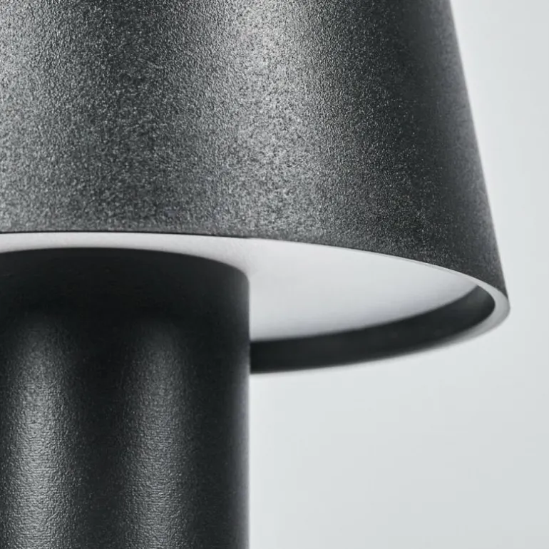 Salgadinho Lampe de table d'extérieur, Lampe à poser LED Noir, 1 lumière