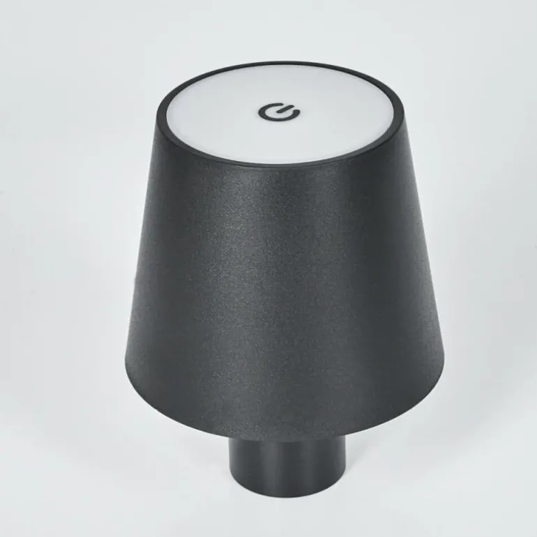 Salgadinho Lampe de table d'extérieur, Lampe à poser LED Noir, 1 lumière