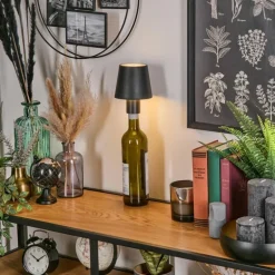 Salgadinho Lampe de table d'extérieur, Lampe à poser LED Noir, 1 lumière