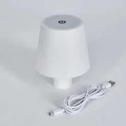 Salgadinho Lampe de table d'extérieur, Lampe à poser LED Blanc, 1 lumière
