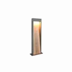SALMON Lampadaire d'extérieur Luminaires Trio LED Bois clair, 1 lumière
