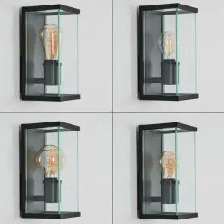 Sangbana Lampe murale d´extérieur Noir, 1 lumière