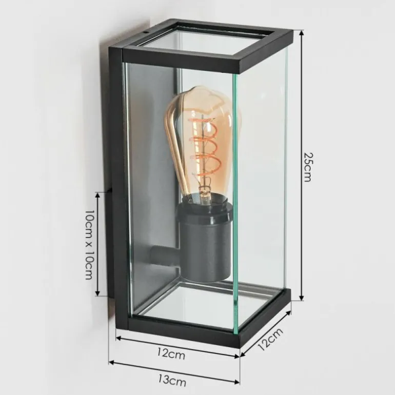 Sangbana Lampe murale d´extérieur Noir, 1 lumière