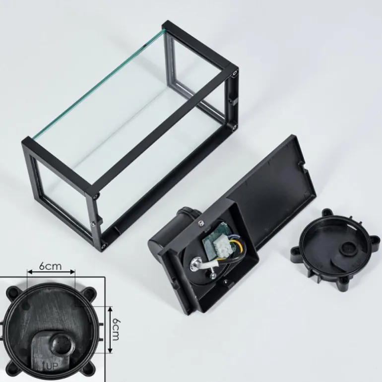 Sangbana Lampe murale d´extérieur Noir, 1 lumière