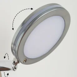 Sarnadinha Applique murale LED Nickel mat, 1 lumière