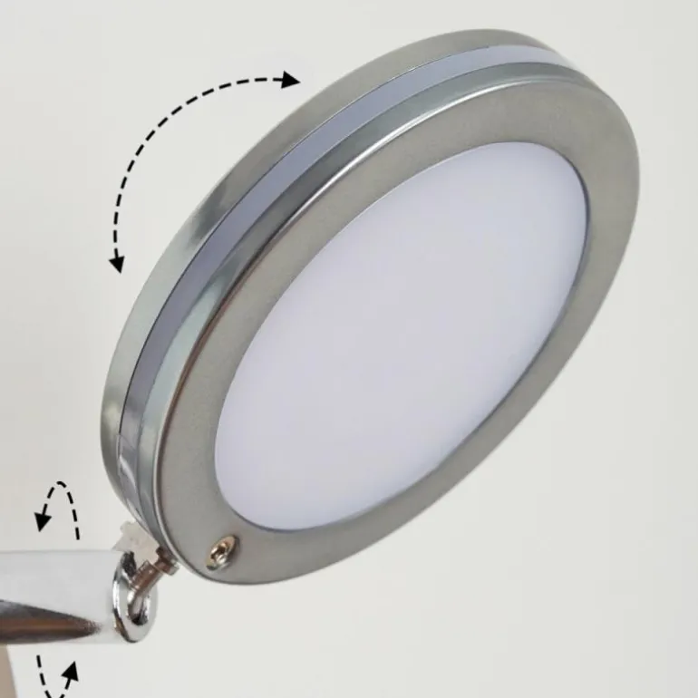 Sarnadinha Applique murale LED Nickel mat, 1 lumière