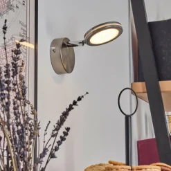 Sarnadinha Applique murale LED Nickel mat, 1 lumière