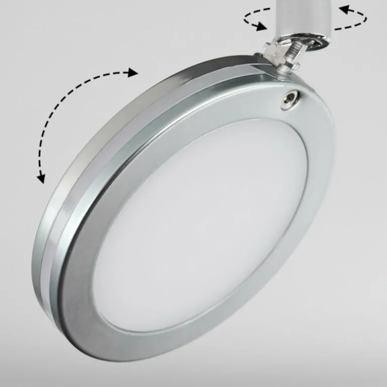 Sarnadinha Plafonnier LED Nickel mat, 2 lumières