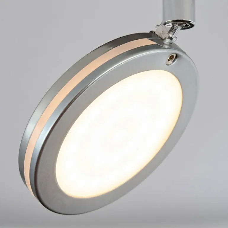 Sarnadinha Plafonnier LED Nickel mat, 2 lumières