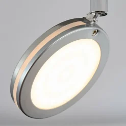 Sarnadinha Plafonnier LED Nickel mat, 3 lumières