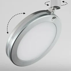 Sarnadinha Plafonnier LED Nickel mat, 4 lumières