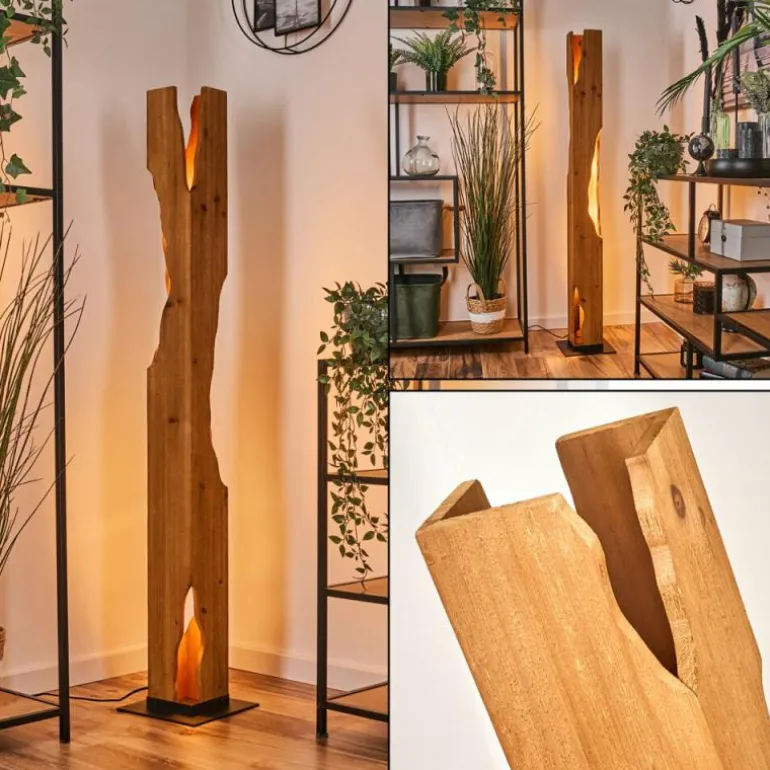 Sernadelo Lampadaire Noir, 4 lumières