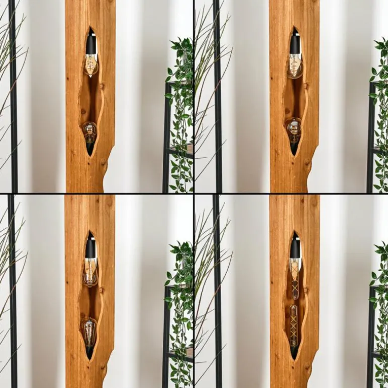 Sernadelo Lampadaire Noir, 4 lumières