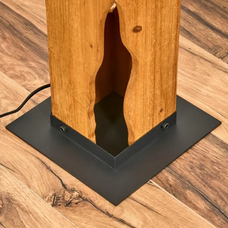 Sernadelo Lampadaire Noir, 4 lumières