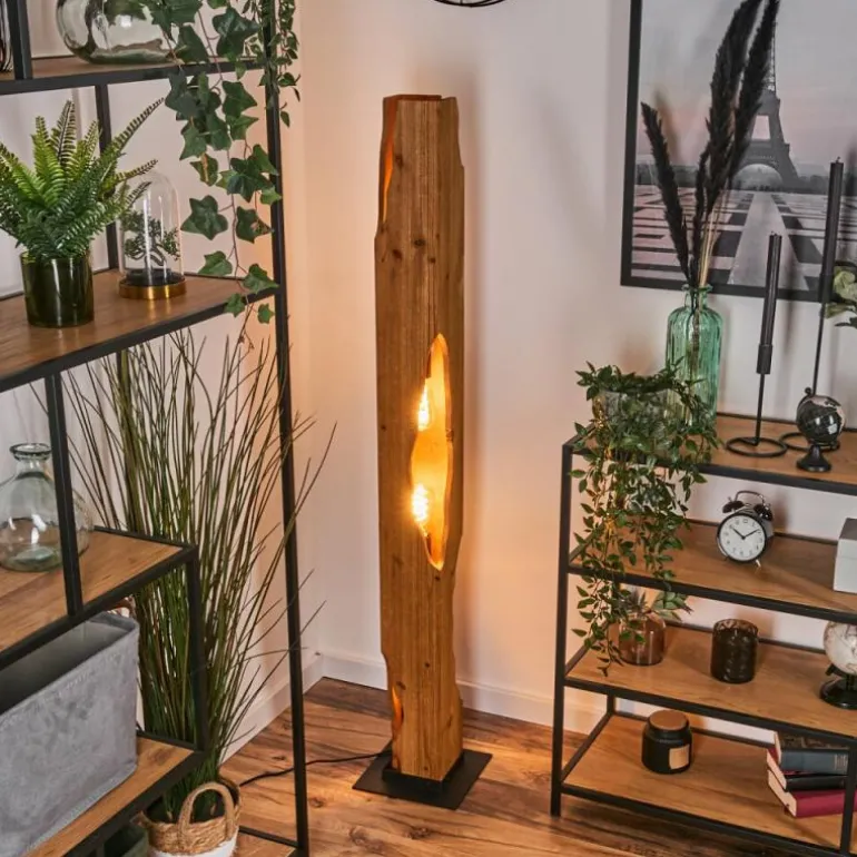 Sernadelo Lampadaire Noir, 4 lumières