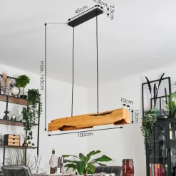 Sernadelo Suspension Noir, 4 lumières