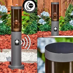 Sessa Borne lumineuse, Eclairage de chemin Anthracite, 1 lumière, Détecteur de mouvement