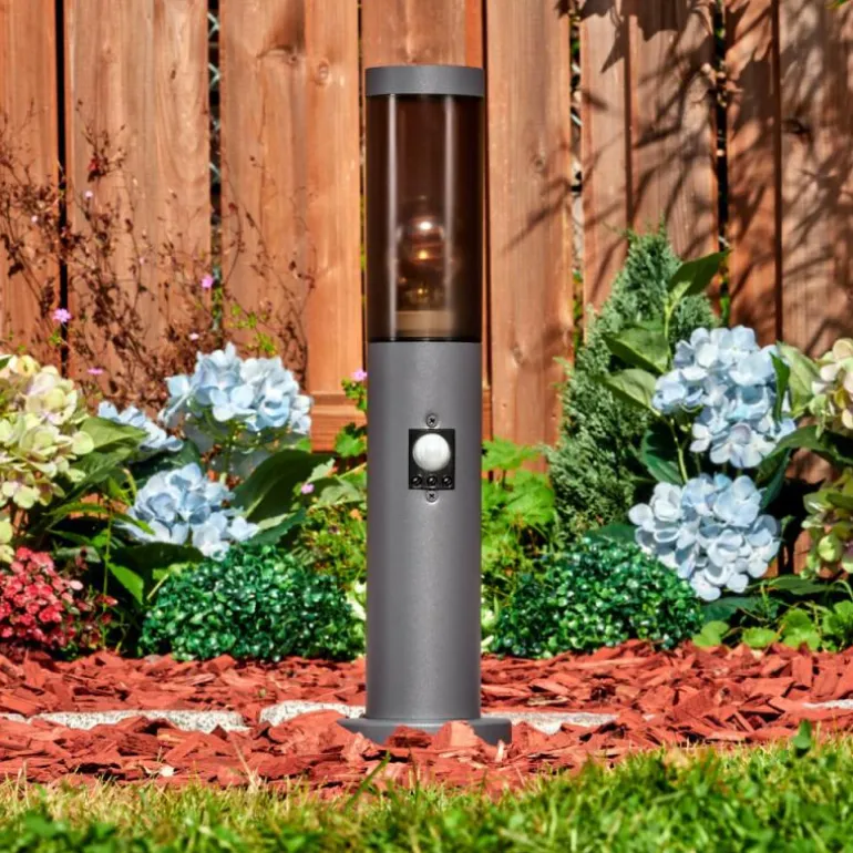 Sessa Borne lumineuse, Eclairage de chemin Anthracite, 1 lumière, Détecteur de mouvement