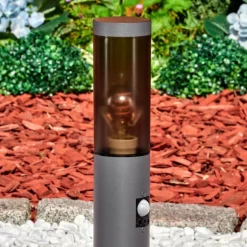 Sessa Borne lumineuse, Eclairage de chemin Anthracite, 1 lumière, Détecteur de mouvement