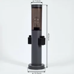 Sessa Borne lumineuse, Lampe à prise électrique, Eclairage de chemin Anthracite, 1 lumière