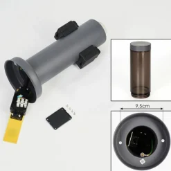 Sessa Borne lumineuse, Lampe à prise électrique, Eclairage de chemin Anthracite, 1 lumière