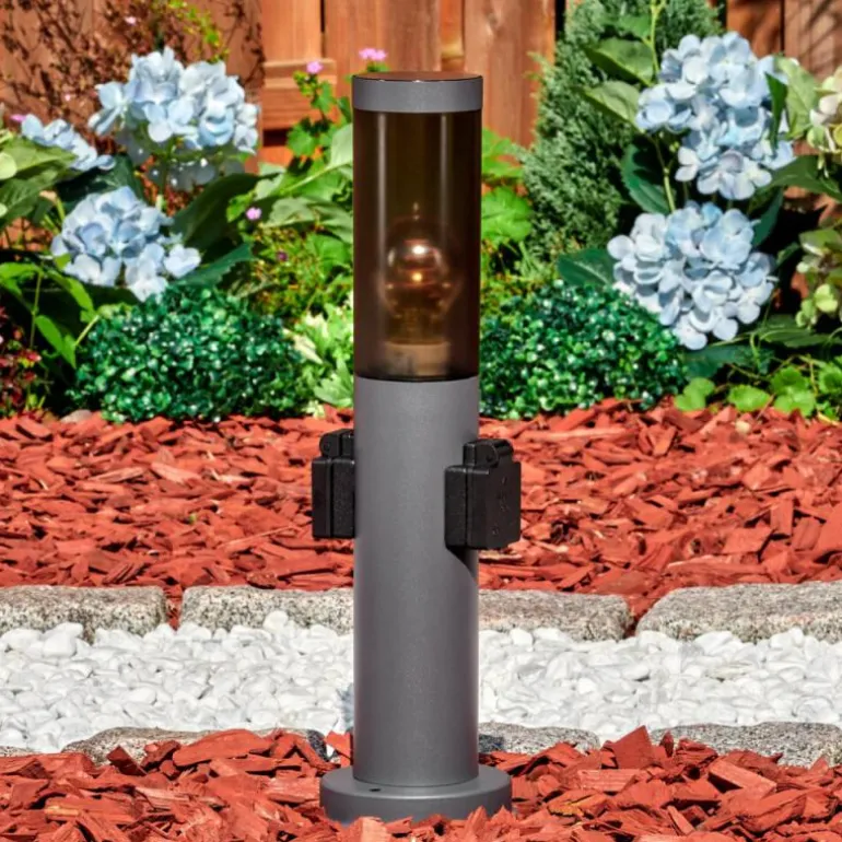 Sessa Borne lumineuse, Lampe à prise électrique, Eclairage de chemin Anthracite, 1 lumière