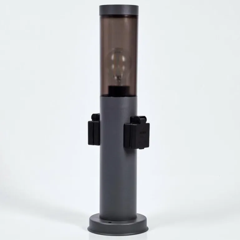 Sessa Borne lumineuse, Lampe à prise électrique, Eclairage de chemin Anthracite, 1 lumière