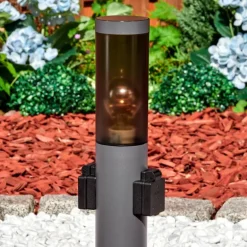 Sessa Borne lumineuse, Lampe à prise électrique, Eclairage de chemin Anthracite, 1 lumière