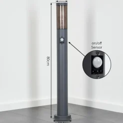 Sessa Eclairage de chemin Anthracite, 1 lumière, Détecteur de mouvement