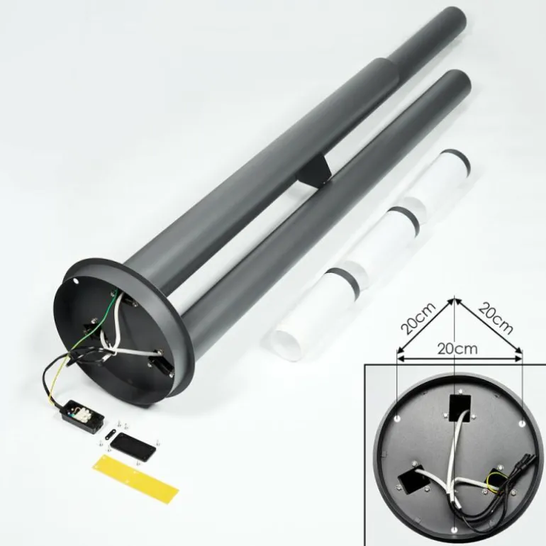 Sessa Eclairage de chemin Anthracite, 3 lumières