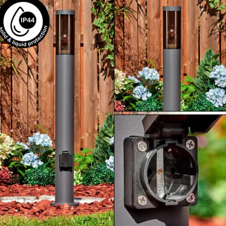 Sessa Lampe à prise électrique, Eclairage de chemin Anthracite, 1 lumière