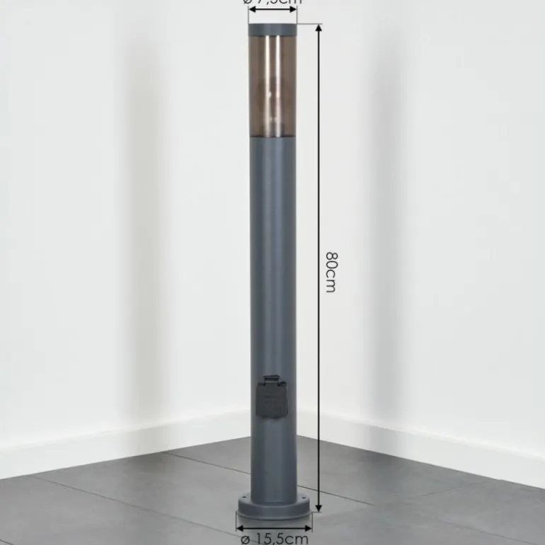 Sessa Lampe à prise électrique, Eclairage de chemin Anthracite, 1 lumière