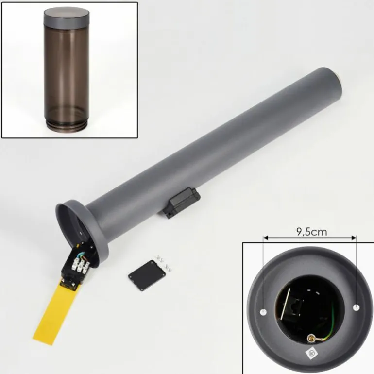 Sessa Lampe à prise électrique, Eclairage de chemin Anthracite, 1 lumière