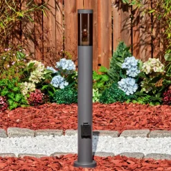 Sessa Lampe à prise électrique, Eclairage de chemin Anthracite, 1 lumière